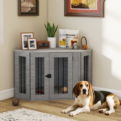 Pawhut dog crate furniture for - dog,