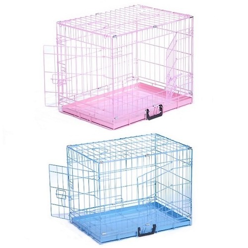Dog cage pink - dog, pink,